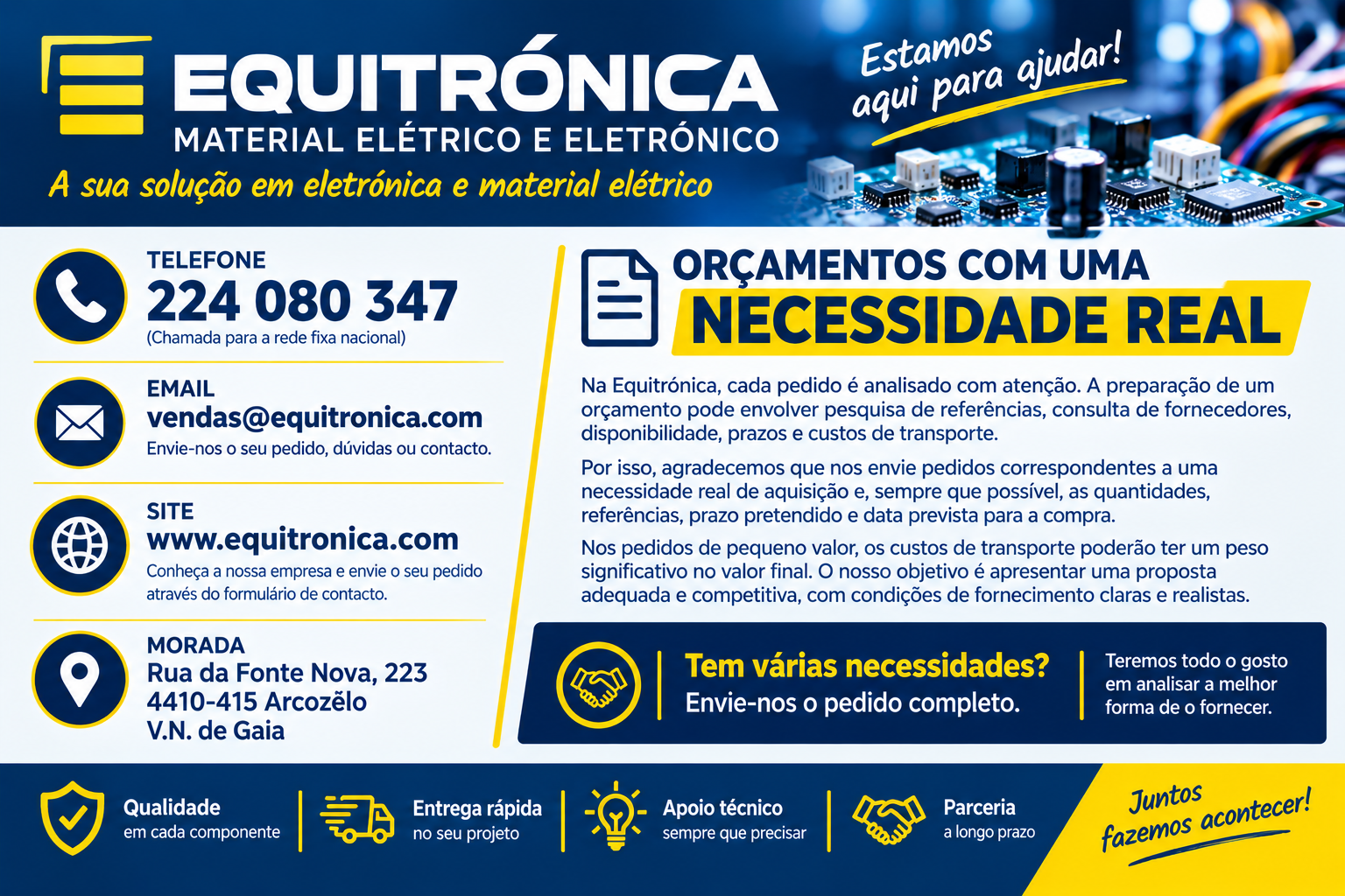 Equitrónica_ Soluções Elétricas e Eletrónicas